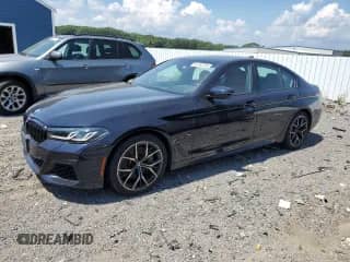 2022 BMW 5 Series 540i xDrive with VIN WBA73BJ06NWX57115, listed as a Copart auction lot 64765755 with 22,286 mi miles and Salvage title. Bid and sale history available at DreamBid. Image 1.