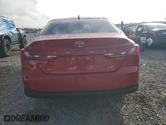 2025 Toyota Camry LE with VIN 4T1DAACKXSU178085, listed as a Copart auction lot 85884725 with 6,382 mi miles and Salvage title. Bid and sale history available at DreamBid. Image 6.