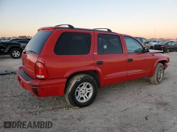 2002 Dodge Durango SLT with VIN 1B4HR48N02F200096, listed as a Copart auction lot 43988445 with Not provided miles and Salvage title. Bid and sale history available at DreamBid. Image 3.
