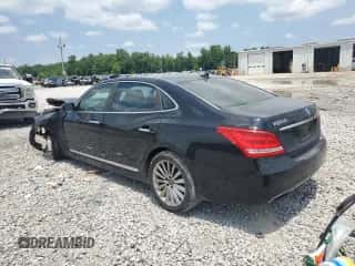 2015 Hyundai Equus Signature с VIN KMHGH4JH0FU098348, выставлен на аукционе Copart как лот 58445284 с пробегом Не указан миль и Списание • Salvage title. История ставок и продаж доступна на DreamBid. Изображение 2.