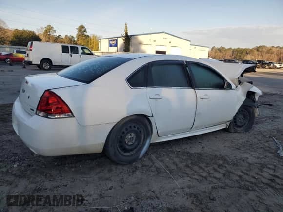 2014 Chevrolet Impala Police Police with VIN 2G1WD5E33E1135931, listed as a Copart auction lot 43159255 with Not provided miles and Salvage title. Bid and sale history available at DreamBid. Image 3.