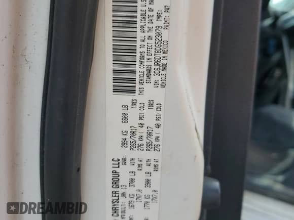 2013 Ram 1500 Tradesman с VIN 3C6JR6DT8DG523079, выставлен на аукционе Copart как лот 56182035 с пробегом 279 376 миль миль и На запчасти • Non repairable. История ставок и продаж доступна на DreamBid. Изображение 12.