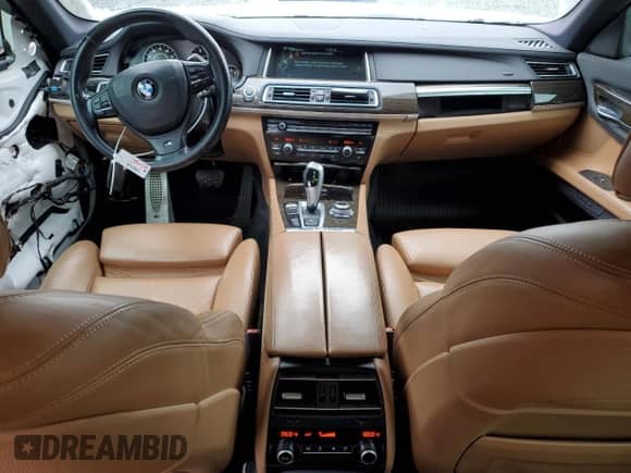 2013 BMW 7 Series 750i xDrive with VIN WBAYB6C56DD223727, listed as a Copart auction lot 45298235 with 113,635 mi miles and Salvage title. Bid and sale history available at DreamBid. Image 8.
