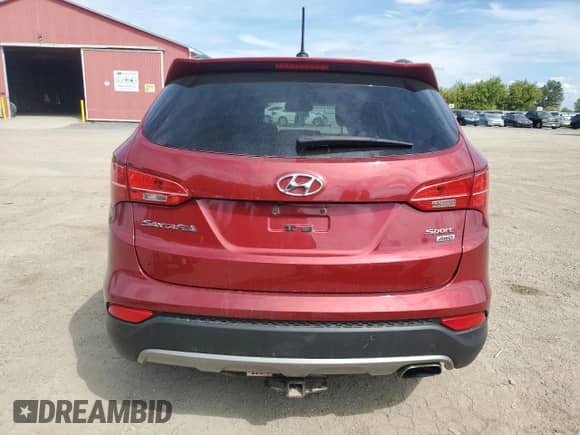 2015 Hyundai Santa Fe with VIN 5XYZUDLB6FG259885, listed as a Copart auction lot 70336925 with 129,962 mi miles and Salvage title. Bid and sale history available at DreamBid. Image 6.