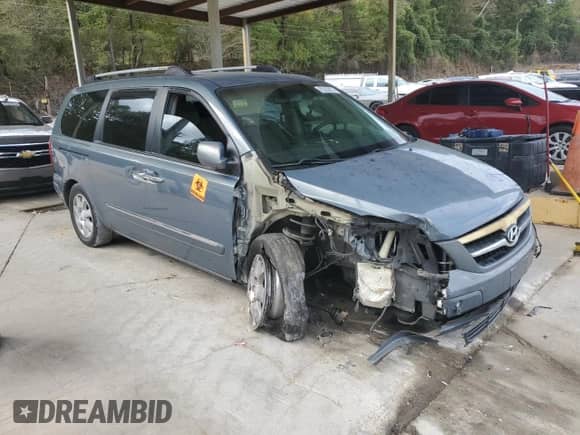 2007 Hyundai Entourage GLS with VIN KNDMC233076019620, listed as a Copart auction lot 82225025 with 270,997 mi miles and Salvage title. Bid and sale history available at DreamBid. Image 4.