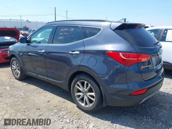 2016 Hyundai Santa Fe with VIN 5XYZUDLA7GG357896, listed as a IAAI auction lot 42808592 with 50,159 mi miles and . Bid and sale history available at DreamBid. Image 3.