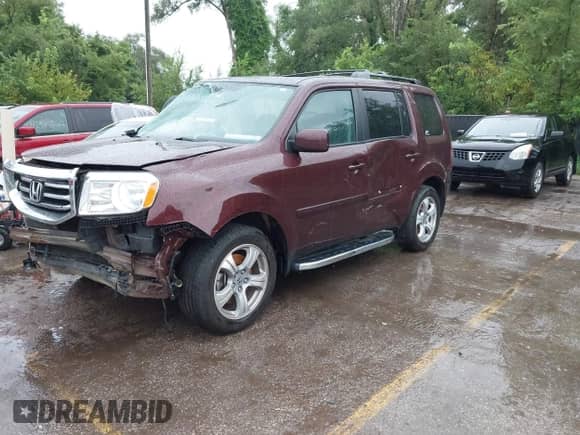 2014 Honda Pilot EX-L z VIN 5FNYF4H56EB014843, wystawiony jako IAAI lot #42965801 z przebiegiem 61 958 mil mil oraz . Historia ofert i sprzedaży dostępna na DreamBid. Obrazek 2.