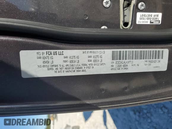 2020 Dodge Charger Scat Pack с VIN 2C3CDXGJ4LH107713, выставлен на аукционе Copart как лот 85742405 с пробегом 31 227 миль миль и Списание • Salvage title. История ставок и продаж доступна на DreamBid. Изображение 13.