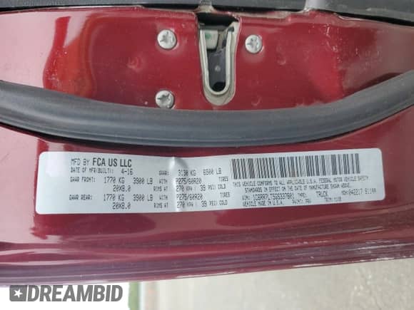 2016 Ram 1500 Big Horn z VIN 1C6RR7LT5GS337801, wystawiony jako Copart lot #63591475 z przebiegiem 86 317 mil mil oraz Szkoda całkowita • Salvage title. Historia ofert i sprzedaży dostępna na DreamBid. Obrazek 12.