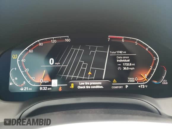 2023 BMW 4 Series 430i xDrive with VIN WBA73AP06PCM49576, listed as a Copart auction lot 54589993 with 1,742 mi miles and . Bid and sale history available at DreamBid. Image 9.