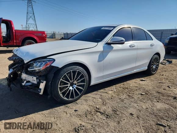 2020 Mercedes-Benz C 300 z VIN W1KWF8DB2LR600382, wystawiony jako Copart lot #70777305 z przebiegiem 60 954 mil mil oraz Szkoda całkowita • Salvage title. Historia ofert i sprzedaży dostępna na DreamBid. Obrazek 1.