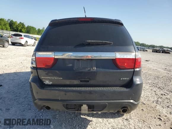 2013 Dodge Durango Crew with VIN 1C4SDJDT7DC539064, listed as a Copart auction lot 61445005 with 162,665 mi miles and Salvage title. Bid and sale history available at DreamBid. Image 6.