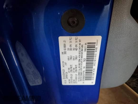 2007 Dodge 2500 SLT with VIN 3D7KR28D27G777776, listed as a Copart auction lot 69738355 with 189,312 mi miles and Salvage title. Bid and sale history available at DreamBid. Image 12.