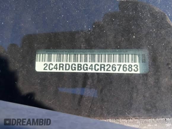 2012 Dodge Grand Caravan American Value z VIN 2C4RDGBG4CR267683, wystawiony jako IAAI lot #43518550 z przebiegiem 103 508 mil mil oraz . Historia ofert i sprzedaży dostępna na DreamBid. Obrazek 12.