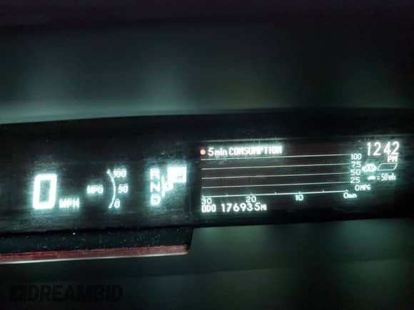 2013 Toyota Prius One z VIN JTDKN3DU8D5545817, wystawiony jako Copart lot #87435305 z przebiegiem 176 935 mil mil oraz Szkoda całkowita • Salvage title. Historia ofert i sprzedaży dostępna na DreamBid. Obrazek 9.