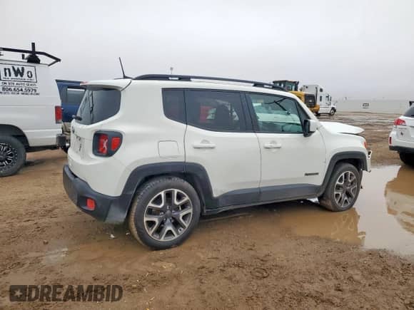 2018 Jeep Renegade Latitude with VIN ZACCJABB6JPG93523, listed as a Copart auction lot 85381095 with 117,694 mi miles and Salvage title. Bid and sale history available at DreamBid. Image 3.