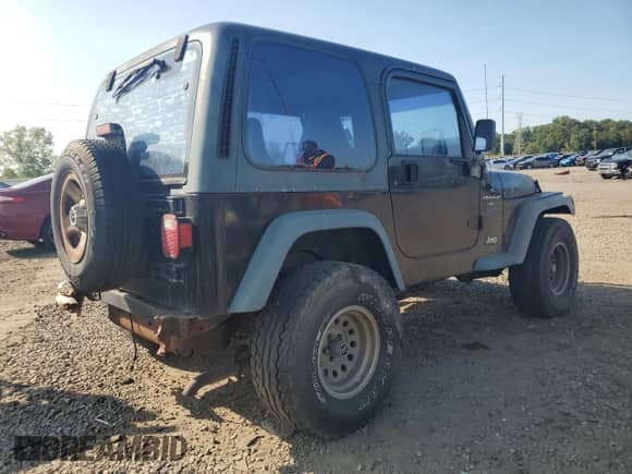 1997 Jeep Wrangler Sport with VIN 1J4FY19S6VP523089, listed as a Copart auction lot 72020875 with 110,746 mi miles and Clean title. Bid and sale history available at DreamBid. Image 3.