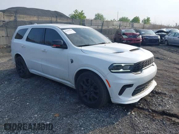 2021 Dodge Durango SRT Hellcat with VIN 1C4SDJH90MC643068, listed as a IAAI auction lot 42435718 with 29,475 mi miles and . Bid and sale history available at DreamBid. Image 1.
