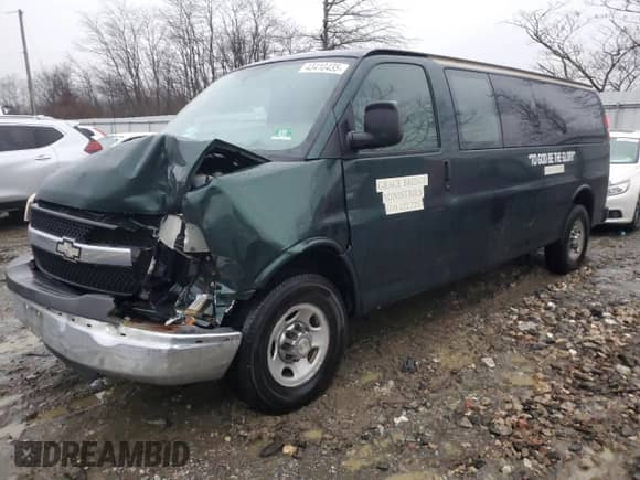 2009 Chevrolet Express Passenger z VIN 1GAHG39K091161470, wystawiony jako Copart lot #43410435 z przebiegiem 59 850 mil mil oraz Szkoda całkowita • Salvage title. Historia ofert i sprzedaży dostępna na DreamBid. Obrazek 1.