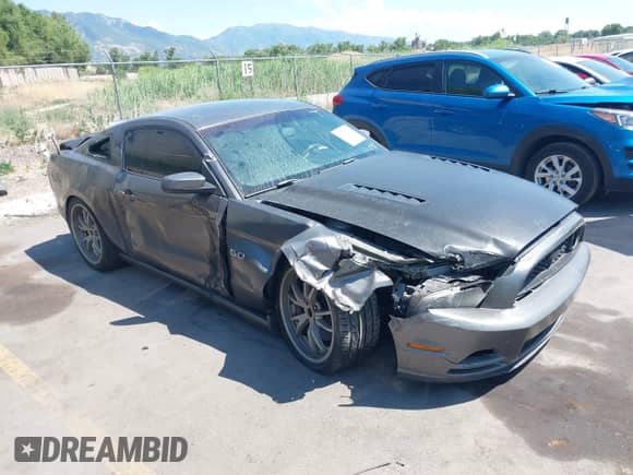 2014 Ford Mustang GT z VIN 1ZVBP8CF7E5310141, wystawiony jako IAAI lot #42610122 z przebiegiem 126 444 mil mil oraz . Historia ofert i sprzedaży dostępna na DreamBid. Obrazek 1.