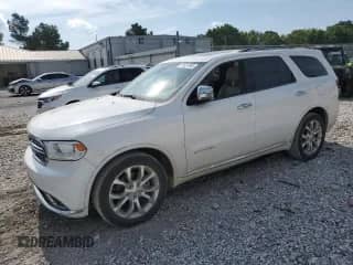 2017 Dodge Durango Citadel Anodized Platinum z VIN 1C4RDHEG5HC944595, wystawiony jako Copart lot #61627905 z przebiegiem 71 118 mil mil oraz Czysty tytuł • Clean title. Historia ofert i sprzedaży dostępna na DreamBid. Obrazek 1.
