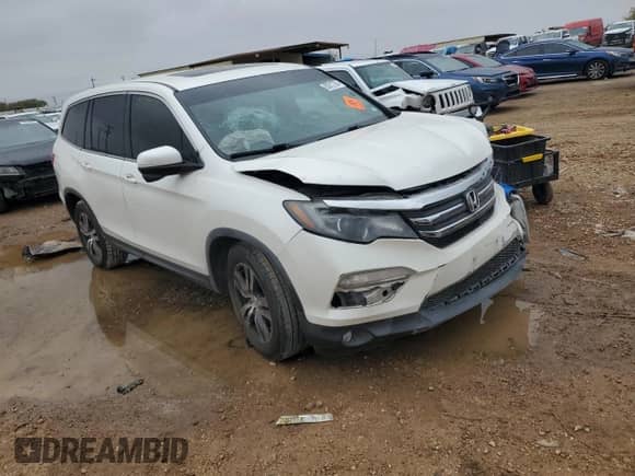 2017 Honda Pilot EX-L with VIN 5FNYF5H82HB014164, listed as a Copart auction lot 83812784 with 94,673 mi miles and Salvage title. Bid and sale history available at DreamBid. Image 4.