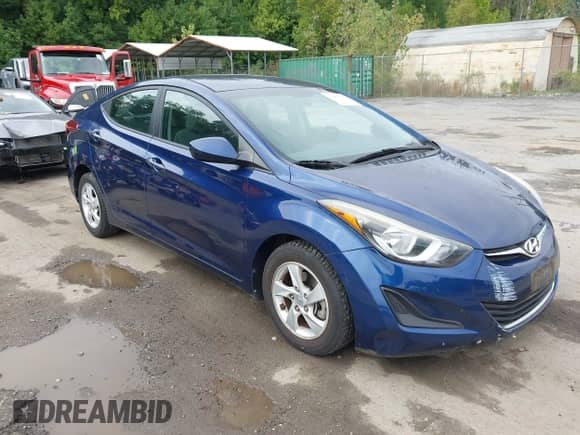 2015 Hyundai Elantra SE with VIN 5NPDH4AE2FH626902, listed as a IAAI auction lot 43408907 with 66,538 mi miles and . Bid and sale history available at DreamBid. Image 1.