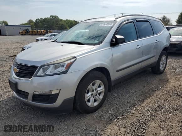 2015 Chevrolet Traverse LS with VIN 1GNKVFKD4FJ130127, listed as a Copart auction lot 81516885 with 134,213 mi miles and Salvage title. Bid and sale history available at DreamBid. Image 1.