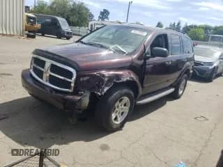 2005 Dodge Durango SLT with VIN 1D4HB48D25F529260, listed as a Copart auction lot 65370965 with 209,009 mi miles and Salvage title. Bid and sale history available at DreamBid. Image 1.