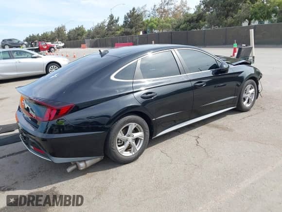 2021 Hyundai Sonata SE with VIN 5NPEG4JA8MH114160, listed as a IAAI auction lot 43243265 with 23,840 mi miles and . Bid and sale history available at DreamBid. Image 4.