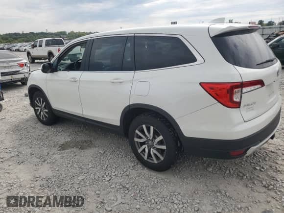 2020 Honda Pilot EX-L z VIN 5FNYF6H50LB060421, wystawiony jako Copart lot #80111525 z przebiegiem 58 305 mil mil oraz Szkoda całkowita • Salvage title. Historia ofert i sprzedaży dostępna na DreamBid. Obrazek 2.