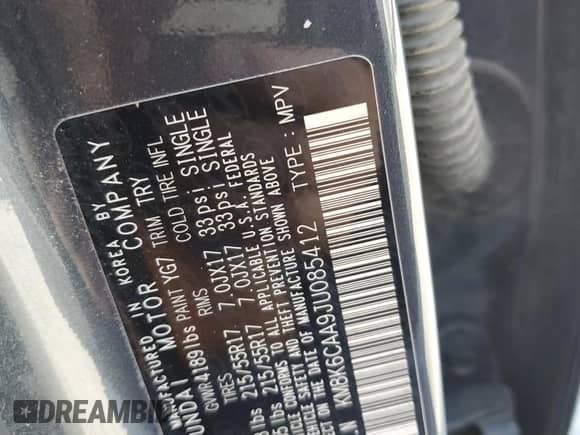 2018 Hyundai Kona SEL with VIN KM8K6CAA9JU085412, listed as a Copart auction lot 70841285 with 64,699 mi miles and Salvage title. Bid and sale history available at DreamBid. Image 12.