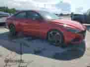 2021 Hyundai Elantra N Line z VIN KMHLR4AF6MU154848, wystawiony jako Copart lot #58865155 z przebiegiem 59 583 mil mil oraz Szkoda całkowita • Salvage title. Historia ofert i sprzedaży dostępna na DreamBid. Obrazek 4.