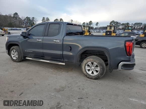 2021 GMC Sierra 1500 with VIN 1GTR8AEHXMZ171957, listed as a Copart auction lot 87154394 with 90,898 mi miles and Salvage title. Bid and sale history available at DreamBid. Image 2.