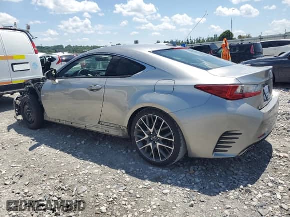 2017 Lexus RC 300 with VIN JTHSM5BC6H5003046, listed as a Copart auction lot 62420555 with 94,998 mi miles and Salvage title. Bid and sale history available at DreamBid. Image 2.
