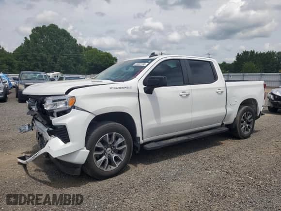 2022 Chevrolet Silverado 1500 RST with VIN 3GCUDEET1NG672027, listed as a Copart auction lot 59335195 with 51,898 mi miles and Salvage title. Bid and sale history available at DreamBid. Image 1.
