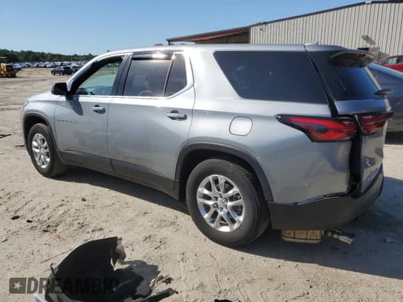 2023 Chevrolet Traverse LS with VIN 1GNEVFKW0PJ279182, listed as a Copart auction lot 57406895 with 24,590 mi miles and Salvage title. Bid and sale history available at DreamBid. Image 2.
