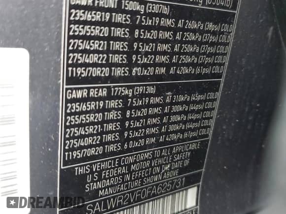 2015 Land Rover Range Rover Sport HSE z VIN SALWR2VF0FA625731, wystawiony jako Copart lot #68355115 z przebiegiem 84 824 mil mil oraz Szkoda całkowita • Salvage title. Historia ofert i sprzedaży dostępna na DreamBid. Obrazek 13.