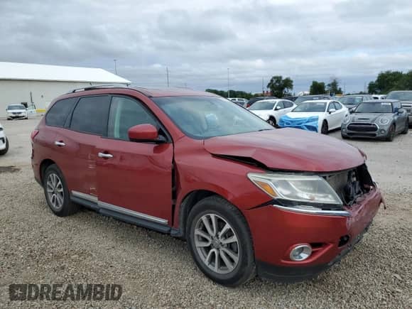 2016 Nissan Pathfinder SL with VIN 5N1AR2MM0GC618958, listed as a Copart auction lot 64990705 with 134,447 mi miles and Salvage title. Bid and sale history available at DreamBid. Image 4.