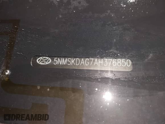 2010 Hyundai Santa Fe Limited z VIN 5NMSKDAG7AH376850, wystawiony jako IAAI lot #42229023 z przebiegiem 105 050 mil mil oraz . Historia ofert i sprzedaży dostępna na DreamBid. Obrazek 9.