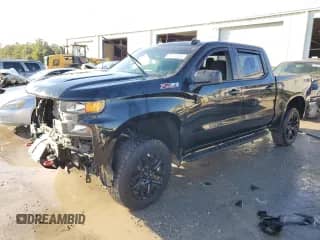 2022 Chevrolet Silverado 1500 Custom Trail Boss with VIN 3GCPYCEK3NG173338, listed as a Copart auction lot 75221534 with 37,901 mi miles and Salvage title. Bid and sale history available at DreamBid. Image 1.