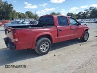 2004 Dodge Dakota Sport with VIN 1D7HL38K44S777444, listed as a Copart auction lot 87011395 with 248,232 mi miles and Salvage title. Bid and sale history available at DreamBid. Image 3.