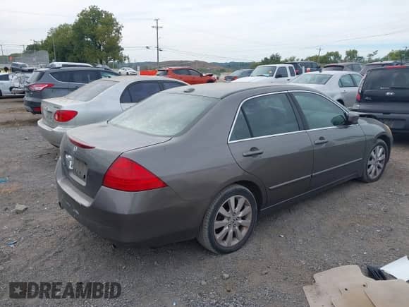 2007 Honda Accord EX-L with VIN 1HGCM66537A063851, listed as a IAAI auction lot 43108093 with 192,706 mi miles and . Bid and sale history available at DreamBid. Image 4.