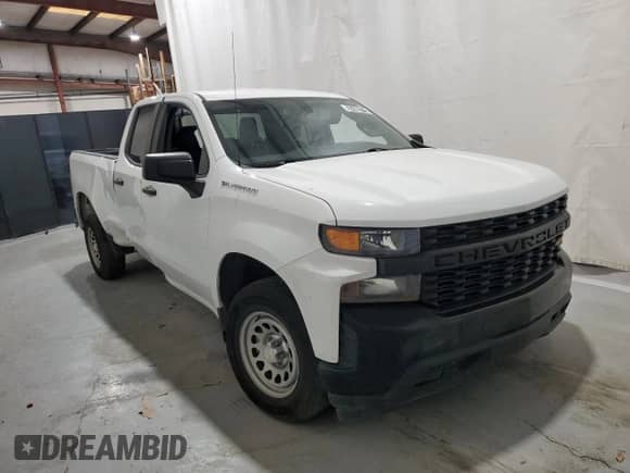 2020 Chevrolet Silverado 1500 Work Truck z VIN 1GCRWAEF9LZ321866, wystawiony jako Copart lot #55169775 z przebiegiem 117 565 mil mil oraz Szkoda całkowita • Salvage title. Historia ofert i sprzedaży dostępna na DreamBid. Obrazek 4.