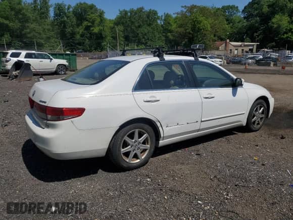 2003 Honda Accord EX z VIN 1HGCM66533A019925, wystawiony jako Copart lot #56711995 z przebiegiem 108 241 mil mil oraz Szkoda całkowita • Salvage title. Historia ofert i sprzedaży dostępna na DreamBid. Obrazek 3.