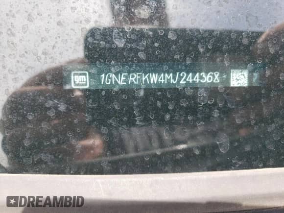 2021 Chevrolet Traverse LS z VIN 1GNERFKW4MJ244368, wystawiony jako Copart lot #58606925 z przebiegiem 34 613 mil mil oraz Szkoda całkowita • Salvage title. Historia ofert i sprzedaży dostępna na DreamBid. Obrazek 13.