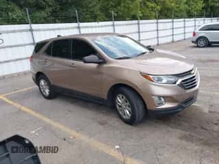 2018 Chevrolet Equinox LS z VIN 3GNAXHEV4JL115554, wystawiony jako IAAI lot #43186268 z przebiegiem 60 262 mil mil oraz . Historia ofert i sprzedaży dostępna na DreamBid. Obrazek 1.