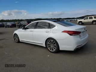 2015 Hyundai Genesis 3.8L with VIN KMHGN4JEXFU069180, listed as a Copart auction lot 87025855 with 131,556 mi miles and Clean title. Bid and sale history available at DreamBid. Image 2.