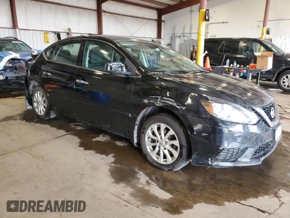2019 Nissan Sentra SV with VIN 3N1AB7AP2KL605617, listed as a Copart auction lot 71303025 with 87,080 mi miles and Salvage title. Bid and sale history available at DreamBid. Image 4.