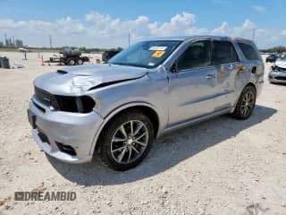 2018 Dodge Durango GT with VIN 1C4RDHDG7JC413860, listed as a Copart auction lot 64026115 with 89,834 mi miles and Salvage title. Bid and sale history available at DreamBid. Image 1.